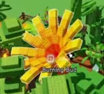 Burning Bud - Common tier red flower for Grow A Garden game