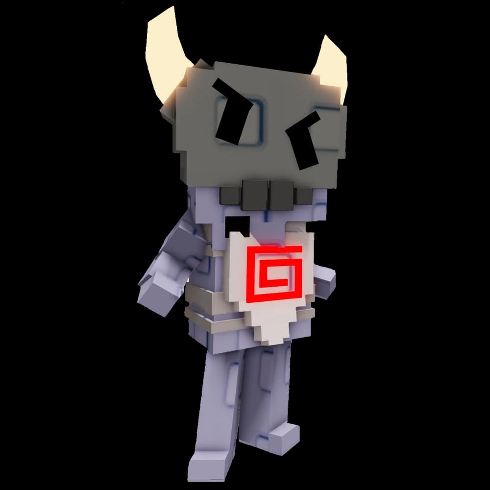 Dark forest spirit with corrupted energy emanating