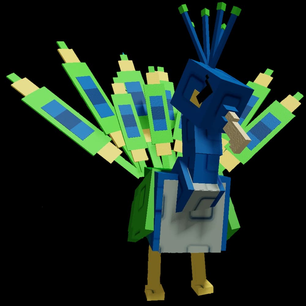 Colorful peacock reducing cooldowns