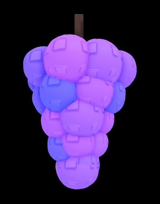 Grape fruit - Divine tier purple cluster fruit for Grow A Garden game