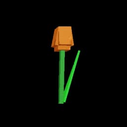 Orange Tulip flower - Uncommon tier orange flower for Grow A Garden game