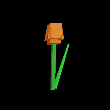 Orange Tulip flower - Uncommon tier orange flower for Grow A Garden game