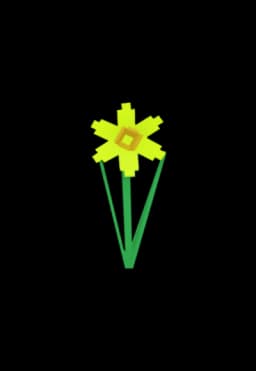 Daffodil flower - Rare tier yellow spring flower for Grow A Garden game