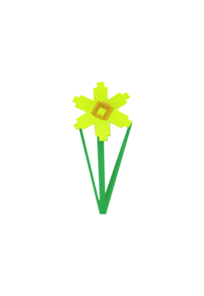Daffodil flower - Rare tier yellow spring flower for Grow A Garden game